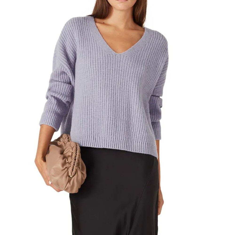 Size 10 - ELK - Lambswool Thick Boxy Sweater Rent the Runway RTR $267 msrp - Picture 5 of 14